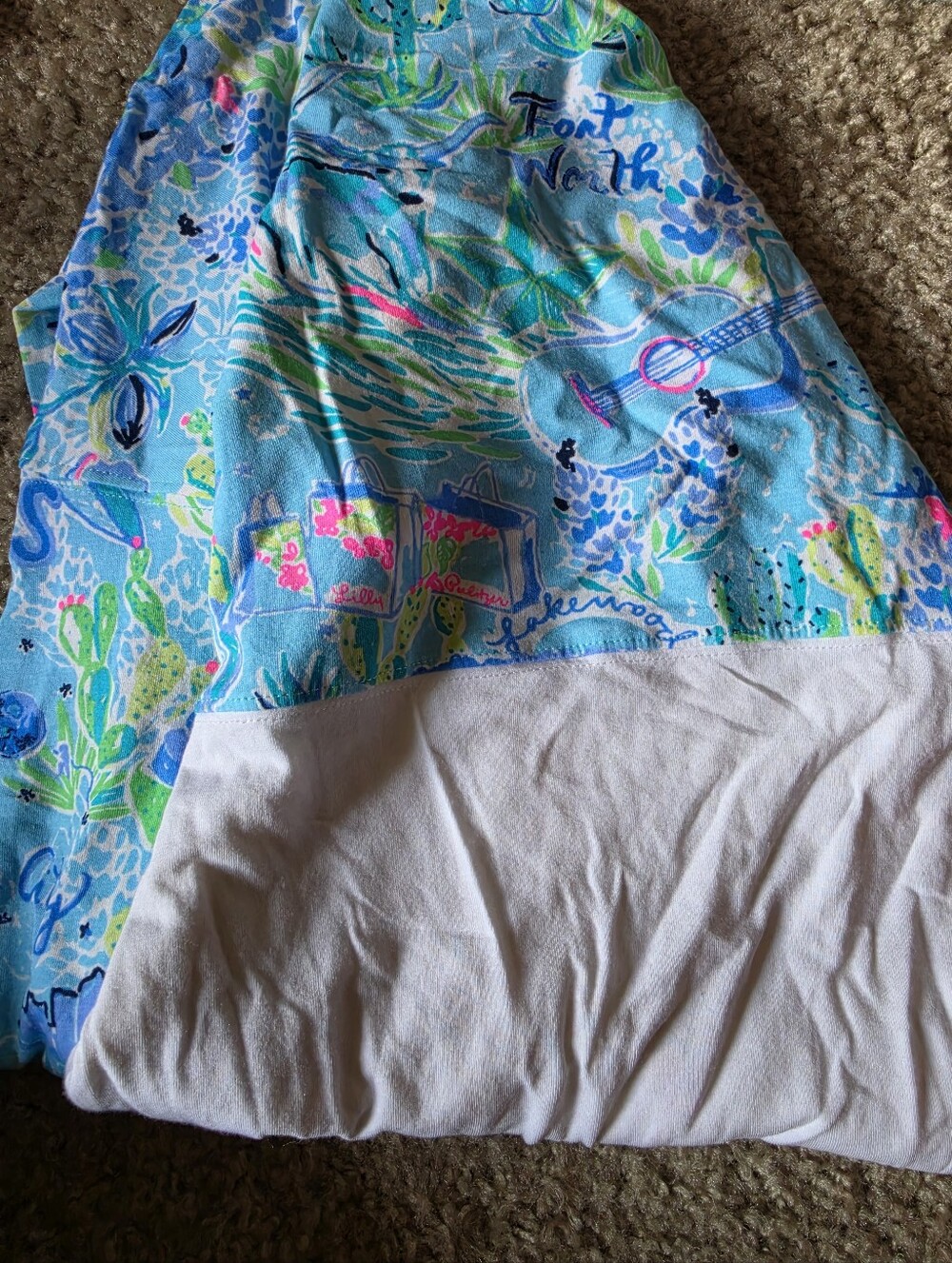 Lilly Pulitzer Texas Edition raglan top XS - Picture 3 of 4